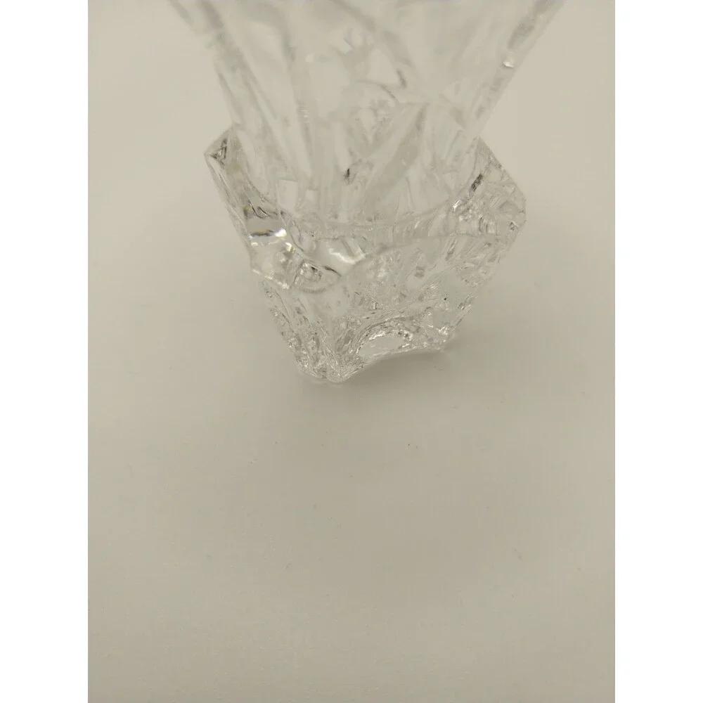 Vintage Kristal Zajecar 24% Lead Crystal Toothpick Holder Mini Bud Vase Yugoslav
